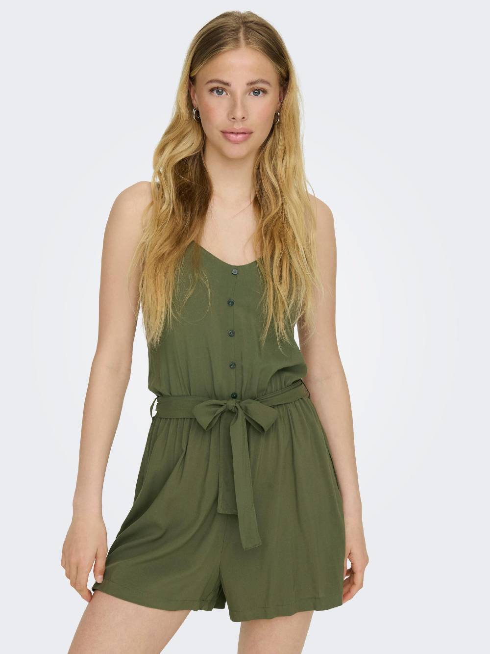 ONLY Jumpsuit 'NOVA' in Olive Sonderangebot