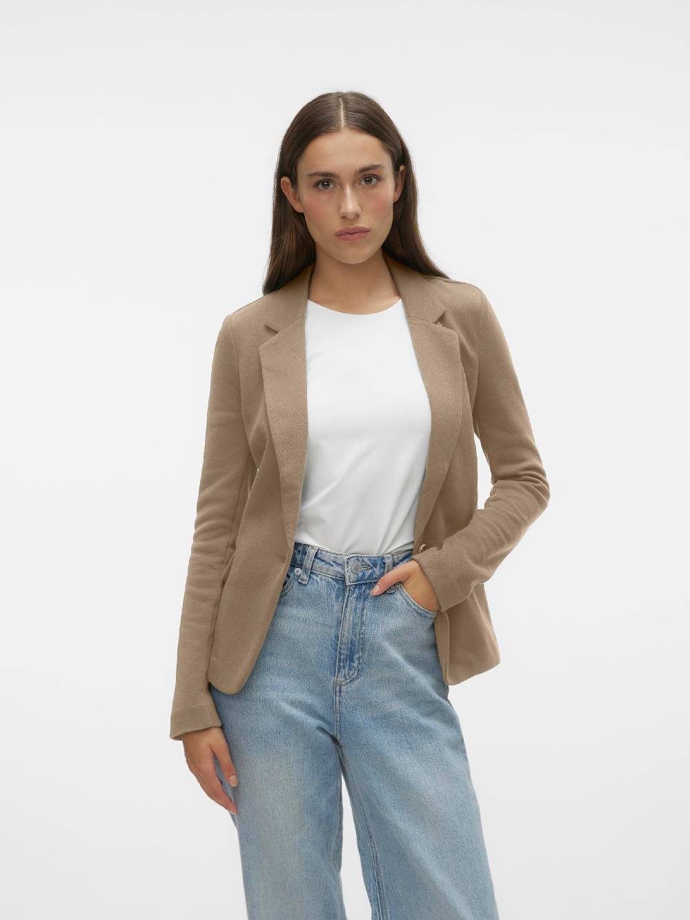 VERO MODA Blazer 'VMJulia' in Light Brown Letzte 2 Tage