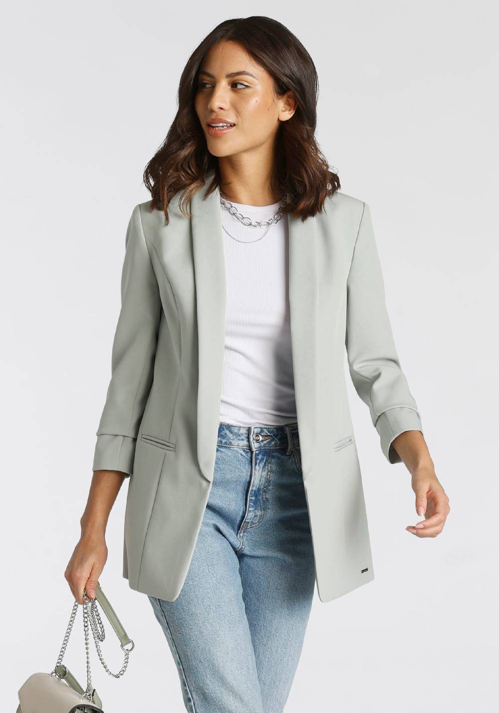 LAURA SCOTT Blazer in Green Nur noch ein Tag übrig