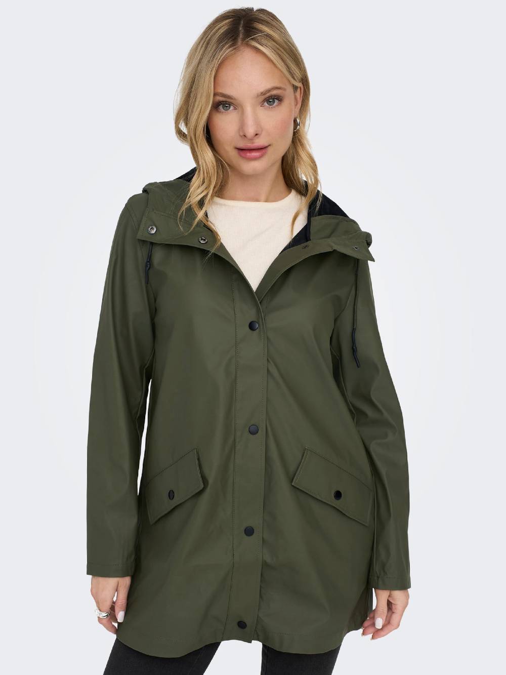 ONLY Between-Seasons Coat 'Elisa' in Dark Green 2025