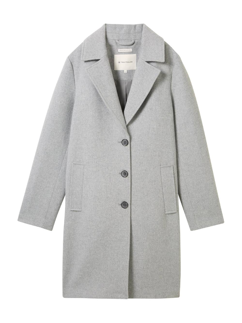 TOM TAILOR Between-Seasons Coat in Light Grey Begrenztes Angebot