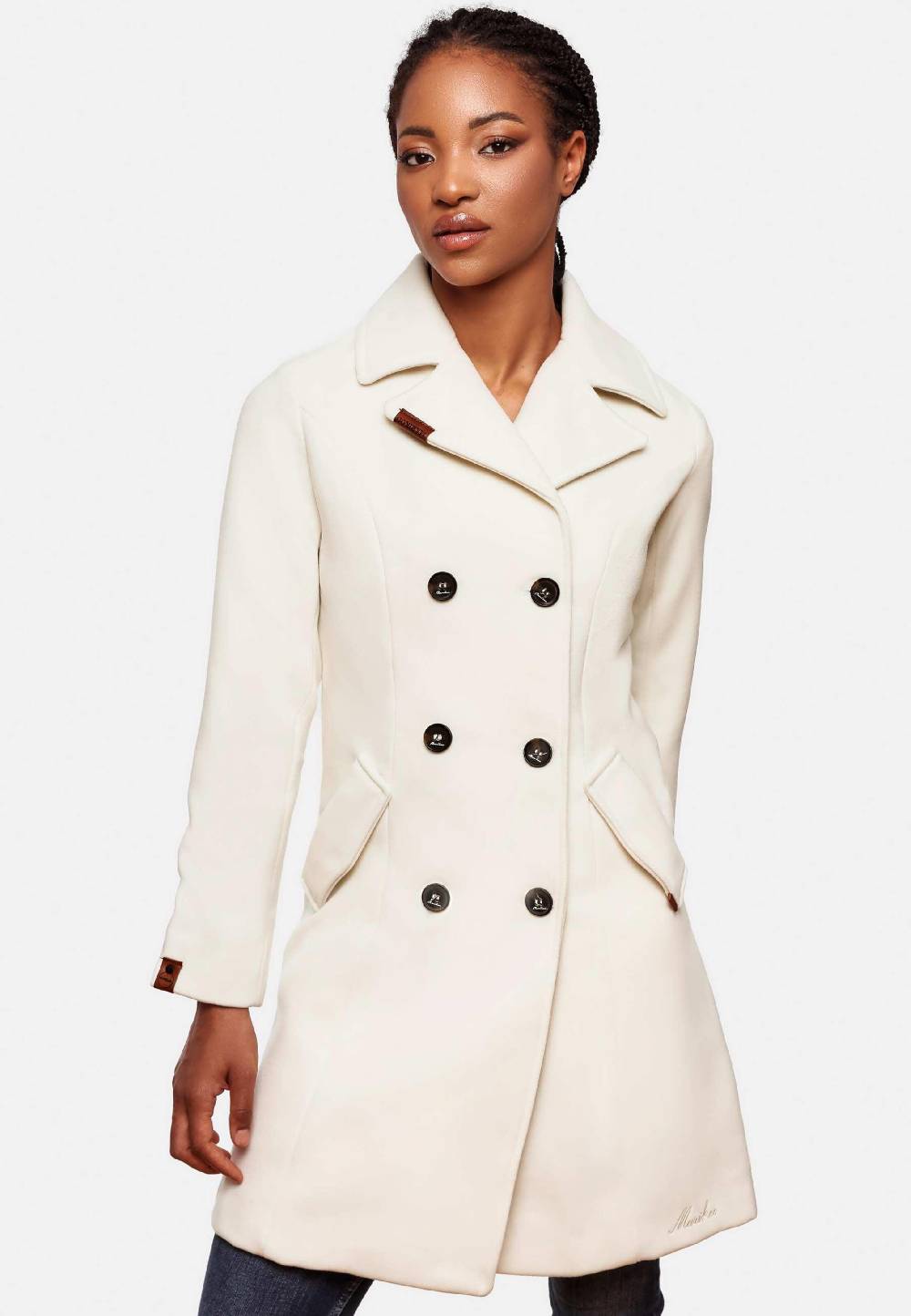 MARIKOO Between-Seasons Coat 'Nanakoo' in Natural White Online Shopping