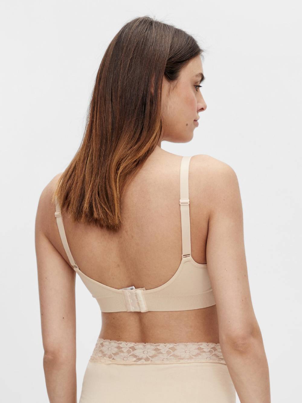 MAMALICIOUS Nursing Bra 'Ilja' in Light Beige, Black Letzte 2 Tage