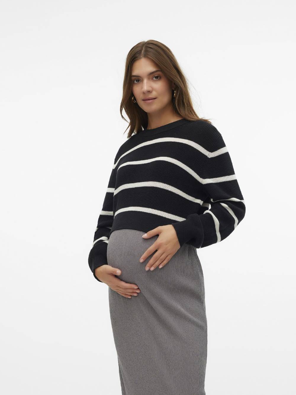 MAMALICIOUS Sweater 'MLPAMELA' in Black Riesige Rabatte