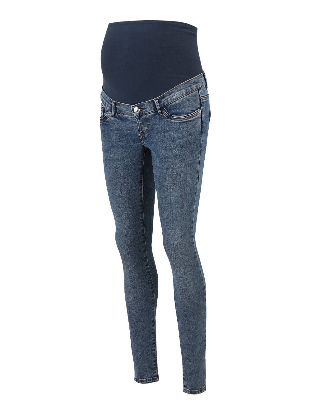 Vero Moda Maternity Skinny Jeans 'VMMSKYLAR' in Blue Denim Clearance-Verkauf