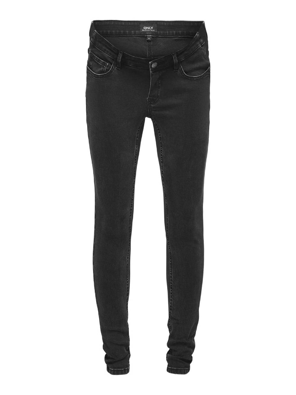 Only Maternity Skinny Jeans in Black Denim Angebote