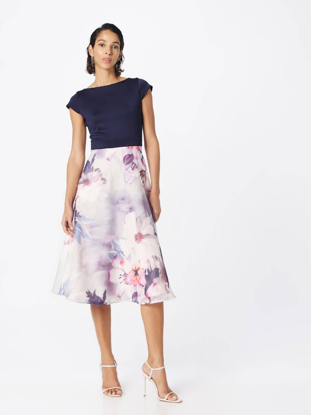 SWING Cocktail Dress in Navy Fabrikverkauf