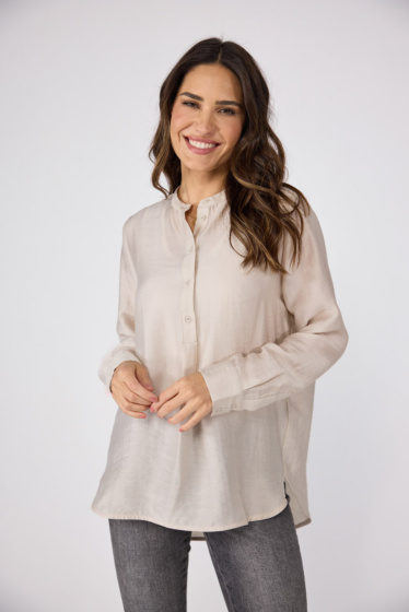Lieblingsstück Langarm-Bluse mit Knopfleiste Neueste Stile
