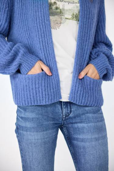 Lieblingsstück Puffärmel-Jacke mit Alpakawolle Zeitbegrenzte Promotion