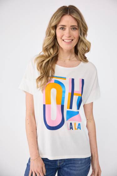 Lieblingsstück T-Shirt mit Oh la la-Motiv Bis zu 50% Rabatt