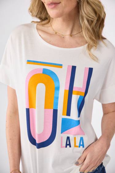 Lieblingsstück T-Shirt mit Oh la la-Motiv Bis zu 50% Rabatt