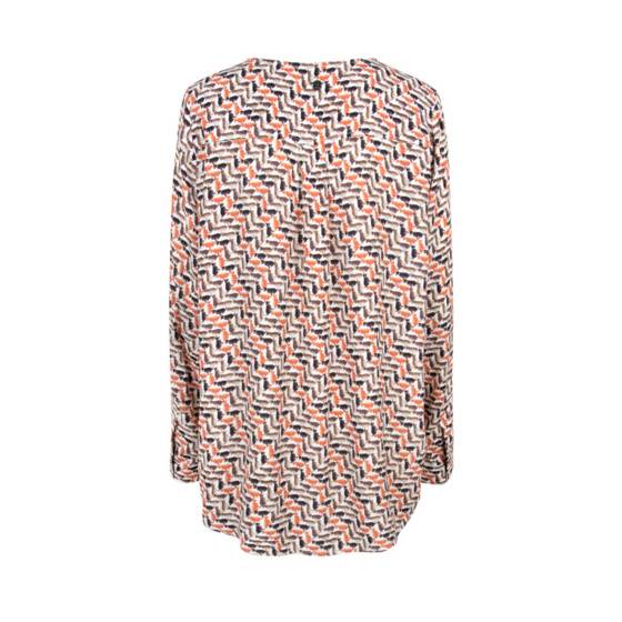 Lieblingsstück Alloverprint-Bluse mit Rundhalsausschnitt Bis zu 65% Rabatt