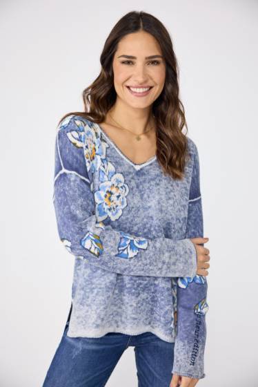 Lieblingsstück Pullover Insideout-Blumenprint Super Rabatt