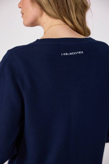 Lieblingsstück durchgeknöpfte V-Ausschnitt-Jacke Basic Riesige Rabatte