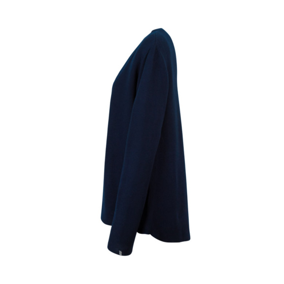 Lieblingsstück durchgeknöpfte V-Ausschnitt-Jacke Basic Riesige Rabatte