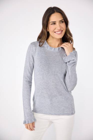 Lieblingsstück Pullover mit Rüschen-Details am Ausschnitt Speichern exportieren