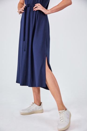 Lieblingsstück Ärmelloses Jerseykleid mit Schlitz Outlet