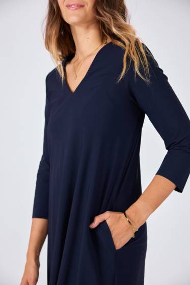 Lieblingsstück Dreiviertelarm-Kleid in Dunkelblau Hotsell