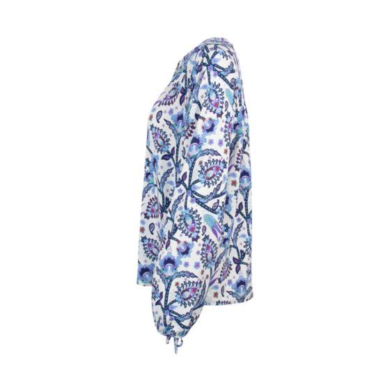 Lieblingsstück Print Bluse mit Bindebändern am Arm Fabrikverkauf