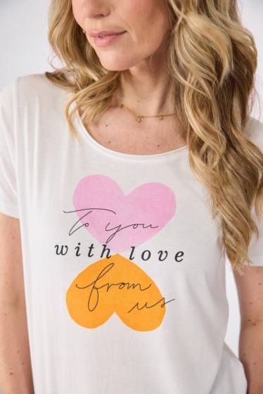 Lieblingsstück Shirt mit Herz-Frontmotivprint Limitierter Zeitrabatt
