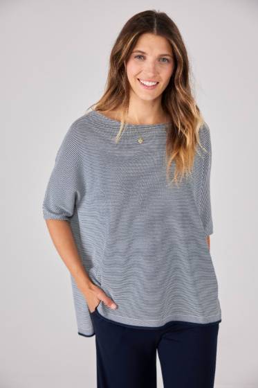 Lieblingsstück 3/4 Arm Strickshirt mit Schlitz Fabrikpreis