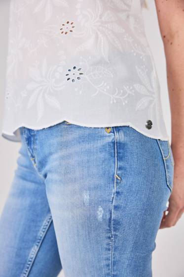 Lieblingsstück Top mit V-Ausschnitt und Stickerei Flash Sale
