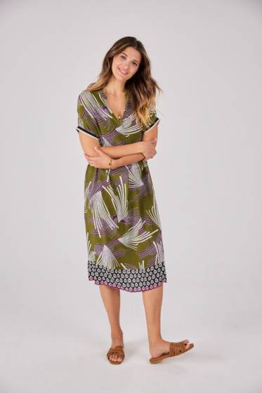 Lieblingsstück Halbarmkleid mit Bordüre Online Shopping