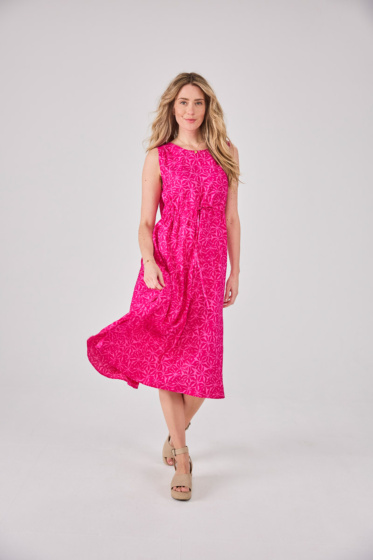 Lieblingsstück Ärmelloses Kleid mit Blumenprint Preisnachlass