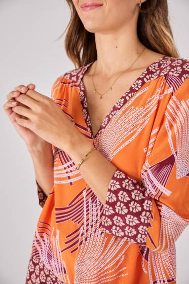 Lieblingsstück 3/4 Arm-Bluse mit Bordüre Cyber Monday