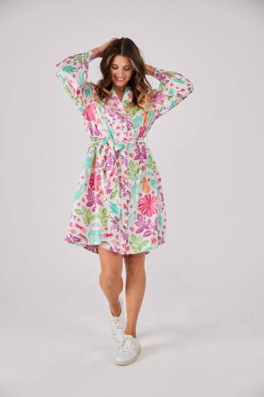 Lieblingsstück Puffärmelkleid mit Paradise Print Vatertagsangebot