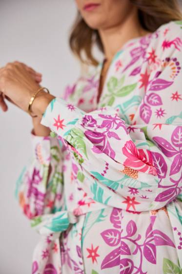Lieblingsstück Puffärmelkleid mit Paradise Print Vatertagsangebot