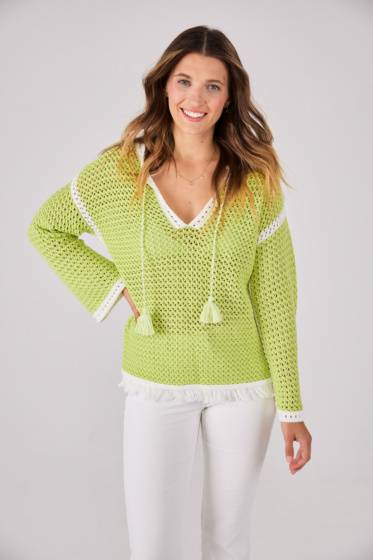 Lieblingsstück Stricktunika mit Netzstruktur Valentinstagsangebot