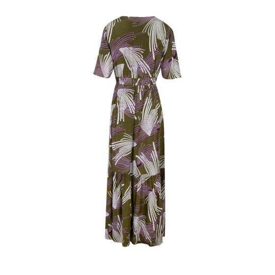 Lieblingsstück Maxikleid mit Gummizug und Print Lagerräumung