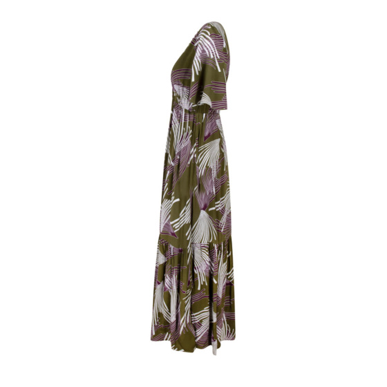 Lieblingsstück Maxikleid mit Gummizug und Print Lagerräumung
