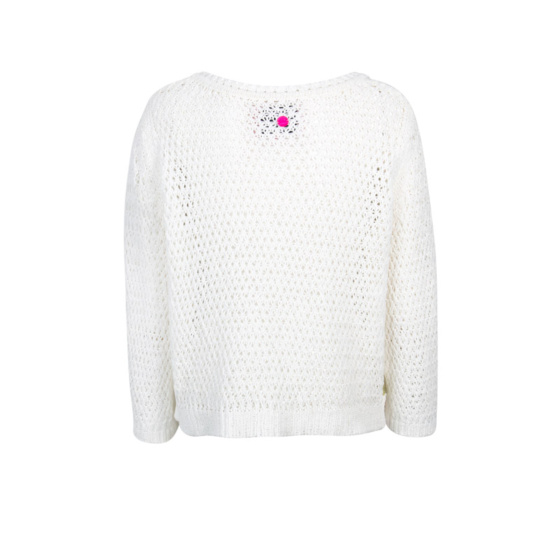 Lieblingsstück Lochstrick Pullover mit V-Ausschnitt Neueste Mode