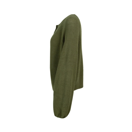 Lieblingsstück Strickjacke mit Puffarm und Rippenstruktur Online Outlet