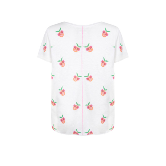 Lieblingsstück T-Shirt mit Allover Pfirsichmotiv Riesige Ersparnisse