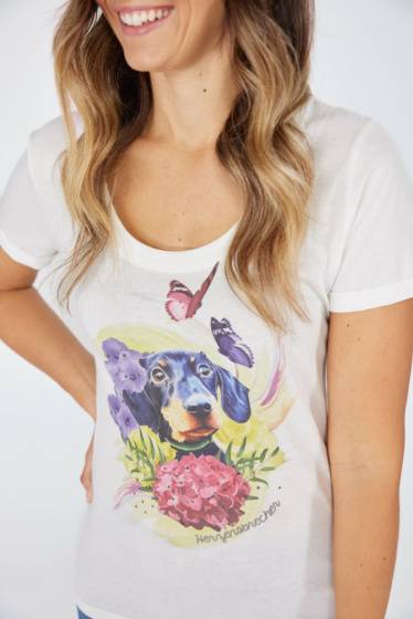 Lieblingsstück T-Shirt mit Frontmotiv Dackel Nur für heute