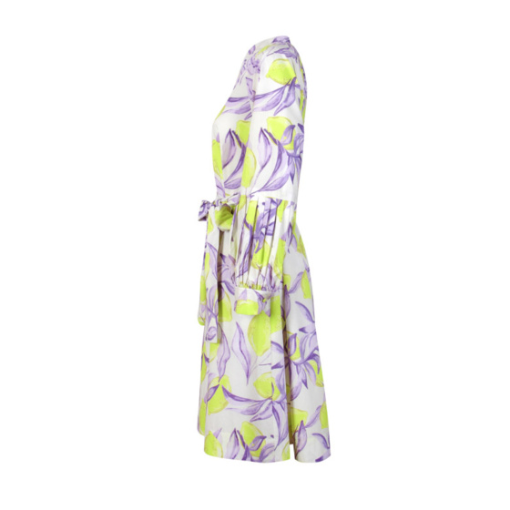 Lieblingsstück Durchgeknöpftes Kleid mit Lemon Print Vierteljährliche Förderung