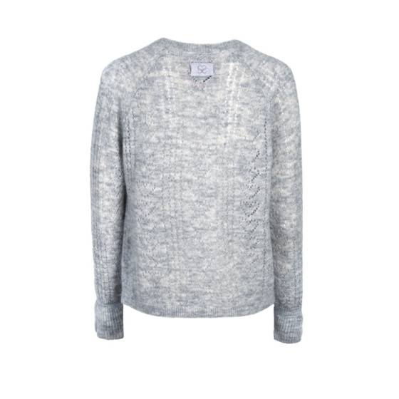 Lieblingsstück Jacke mit ausgestelltem Ärmel und Herzchen-Strick 50% Rabatt mit kostenlosem Versand