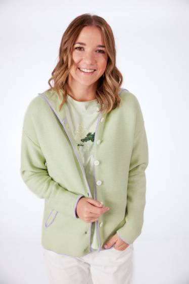 Lieblingsstück Trachtenjacke mit Kapuze und Rippensaum hinten Kostenloser Versand international