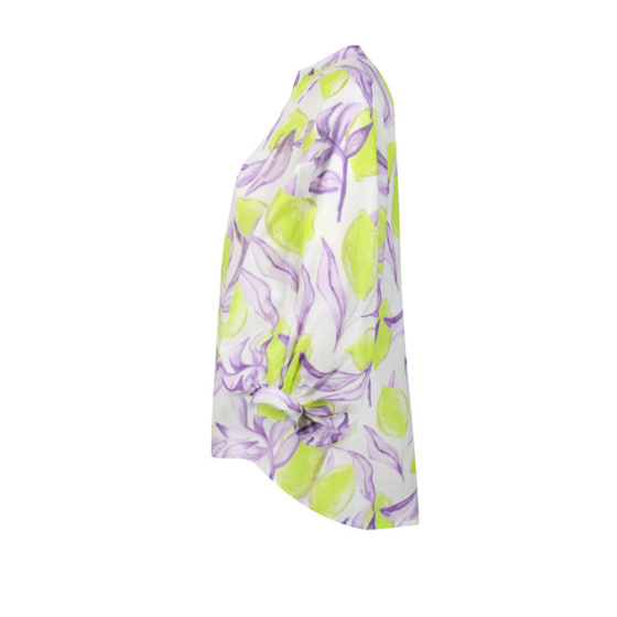 Lieblingsstück Bluse mit Stehkragen und Lemon Print Speichern exportieren
