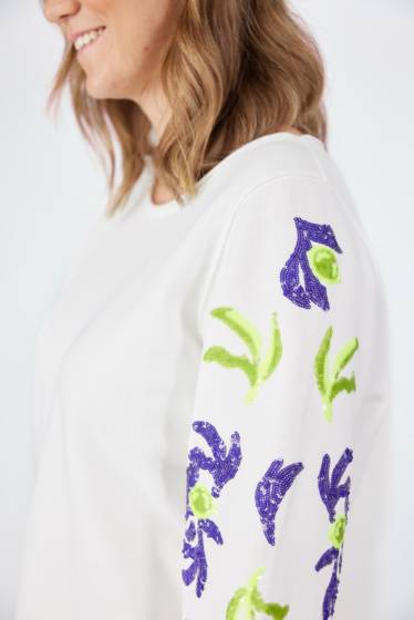 Lieblingsstück Sweatshirt mit Pailletten Motiv Rabatte dieses Monats