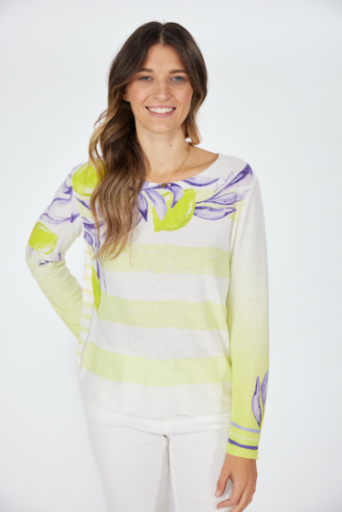 Lieblingsstück Pullover mit Inside Out Lemon Print 2025