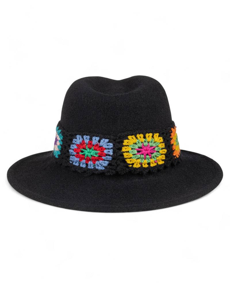 Loevenich Damen Woll-Fedora - Schwarz Kostenloser Versand international