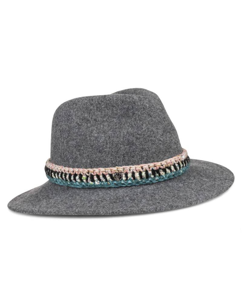 Loevenich Damen Woll-Fedora - Anthrazit meliert zollfrei