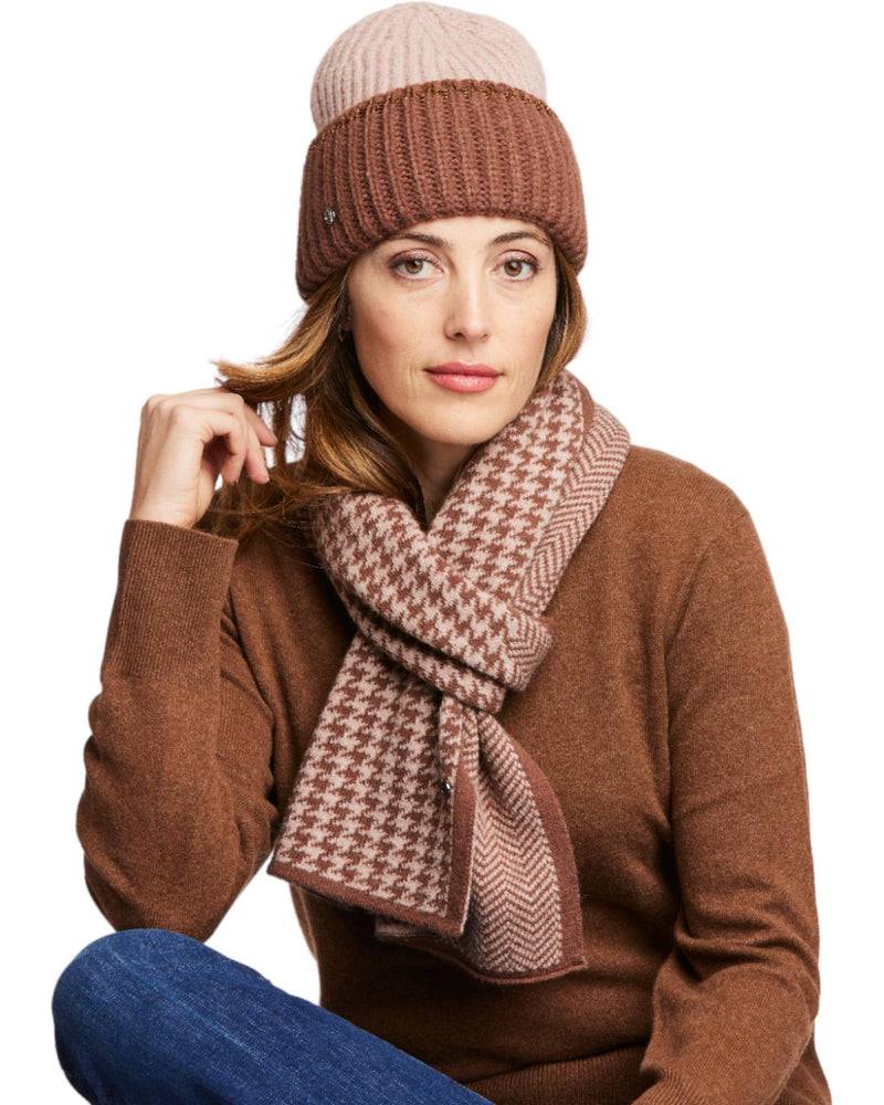 Loevenich SET Strickmütze + Schal - Puder-Cognac Angebote