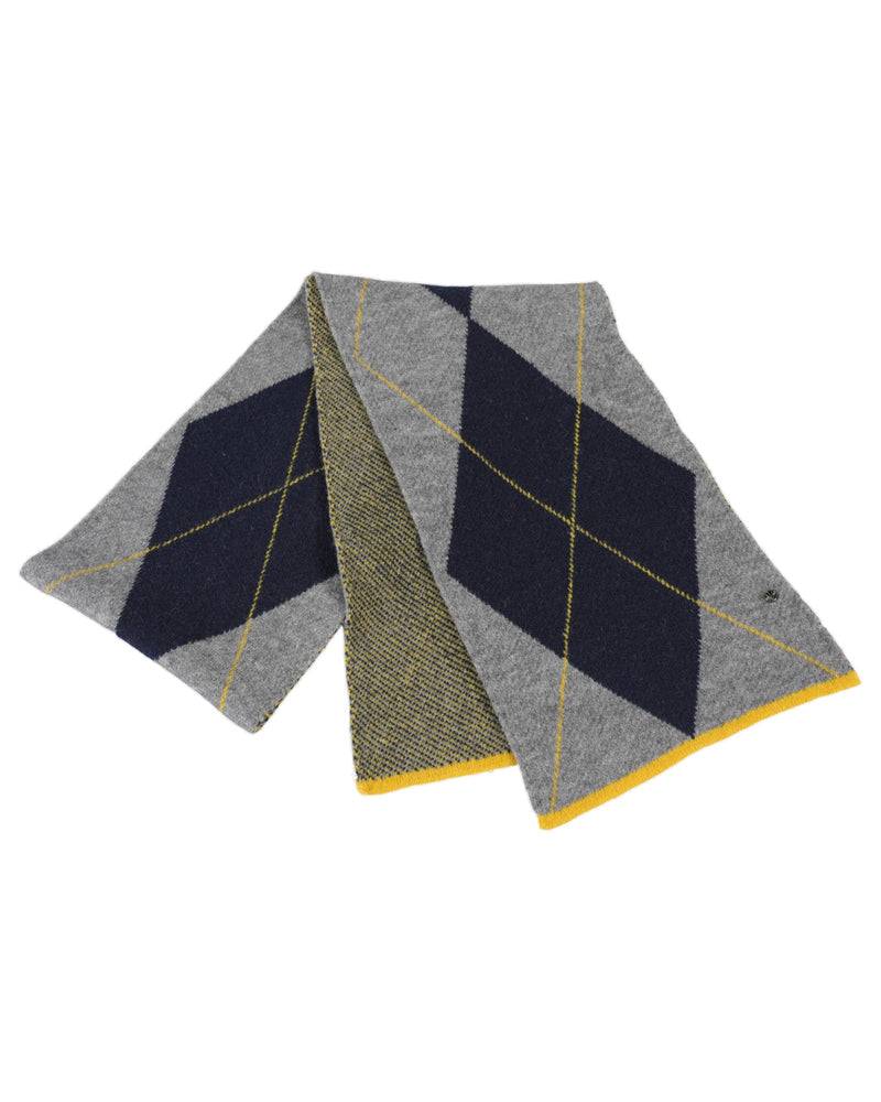 Loevenich SET Strickmütze + Rautenschal - Marine-Multi Marine im Angebot