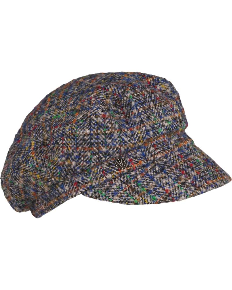 Loevenich Tweed Kapitänskappe - multi Blau Jubiläumsangebot