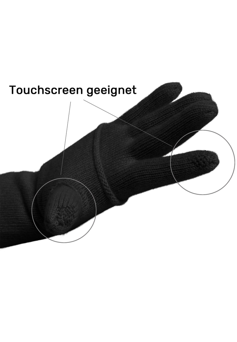 Loevenich Fingerhandschuhe - Schwarz Top Angebot